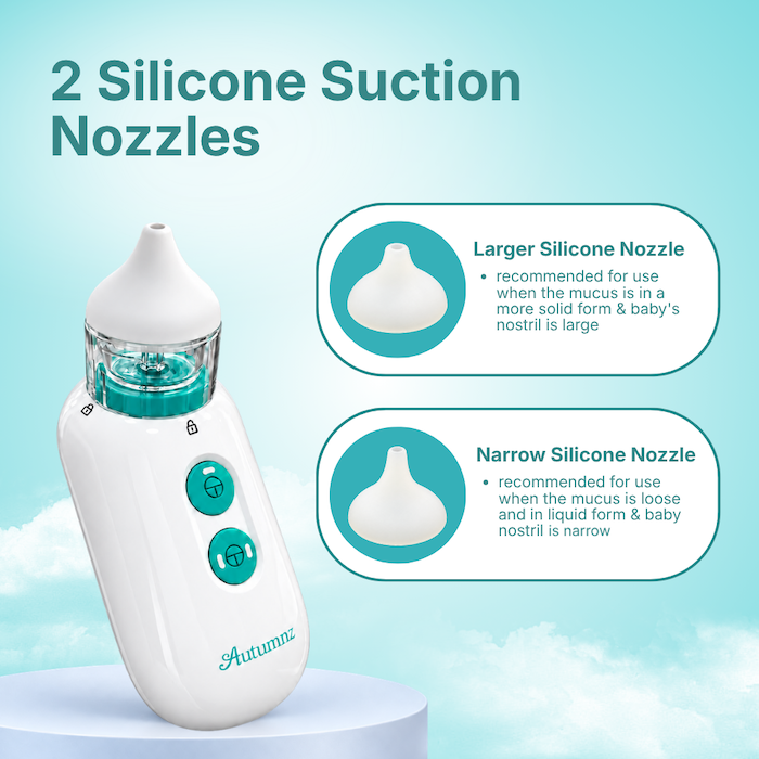 Autumnz Rechargeable Electric Nasal Aspirator (MDA Approved) 6 month Warranty 宝宝鼻涕吸鼻器